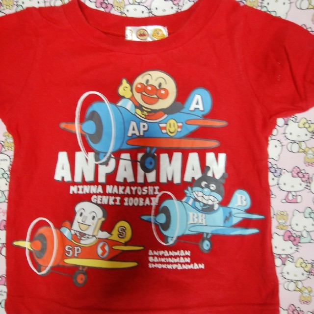 アンパンマン(アンパンマン)のANPANMAN  アンパンマン  赤 半袖 90  キッズ/ベビー/マタニティのキッズ服男の子用(90cm~)(Tシャツ/カットソー)の商品写真