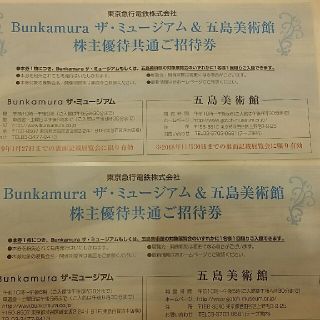 bunkamura ザ・ミュージアム　五島美術館 招待券　ペア2枚(美術館/博物館)