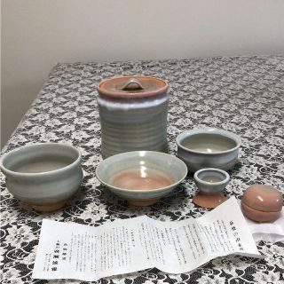 茶道用品 茶道セット 木箱入り 新品未使用 萩焼 正規品❗️