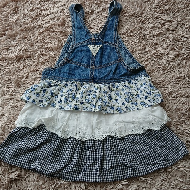 OshKosh(オシュコシュ)のOSHKOSH♡サロペットワンピース キッズ/ベビー/マタニティのキッズ服女の子用(90cm~)(ワンピース)の商品写真