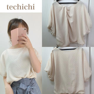 テチチ(Techichi)のテチチバックシャンドット柄ブラウス(シャツ/ブラウス(半袖/袖なし))