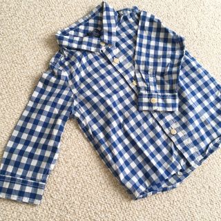 ベビーギャップ(babyGAP)の【シーソーゲーム様専用】babyGAP チェックシャツ 80(シャツ/カットソー)