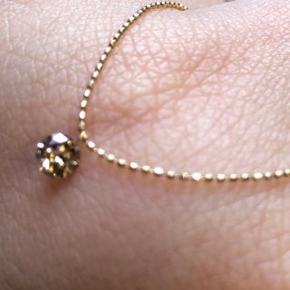 本日限定値下げ！18k ダイヤモンドネックレス 0.15ct 刻印あり YG(ネックレス)