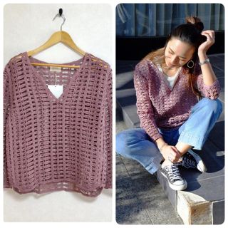 トゥデイフル(TODAYFUL)の未使用 今期 todayful トゥデイフル  VneckCrochetTOPS(Tシャツ(半袖/袖なし))