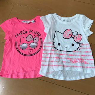 エイチアンドエム(H&M)の【新品】H&M ハローキティ プリントT 2枚セット(Tシャツ/カットソー)