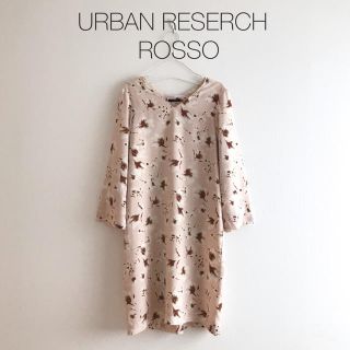 アーバンリサーチロッソ(URBAN RESEARCH ROSSO)のアーバンリサーチロッソROSSO◇花柄ワンピース フラワー 春秋 ピンク(ひざ丈ワンピース)