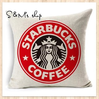 スターバックスコーヒー(Starbucks Coffee)の残1・クッションカバー スタバ 赤 レッド インテリア (クッションカバー)