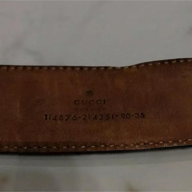 Gucci(グッチ)のGUCCI レザーベルト メンズのファッション小物(ベルト)の商品写真