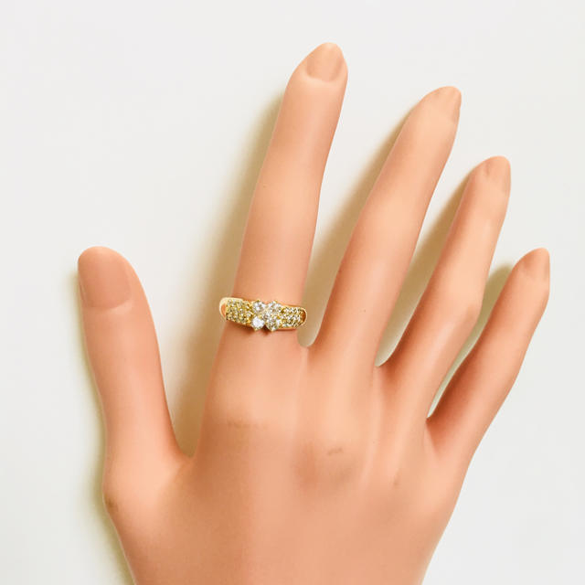 K18 ダイヤモンドリング レディースのアクセサリー(リング(指輪))の商品写真
