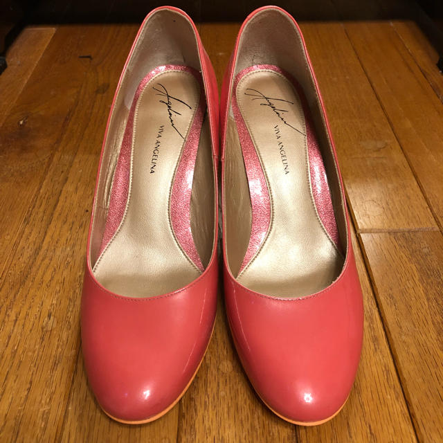 値下げ♪♪ パンプス サーモンピンク レディースの靴/シューズ(ハイヒール/パンプス)の商品写真