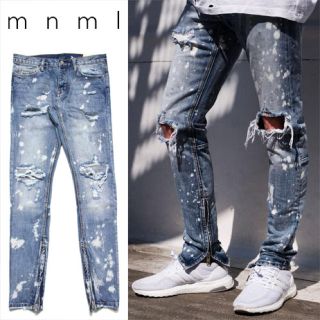 フィアオブゴッド(FEAR OF GOD)の【値下げ交渉あり】mnml m1 スプラッシュデニム(デニム/ジーンズ)