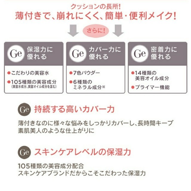 ETUDE HOUSE(エチュードハウス)の【新品未使用】チャームゾーン Ge クッションファンデーション コスメ/美容のベースメイク/化粧品(ファンデーション)の商品写真