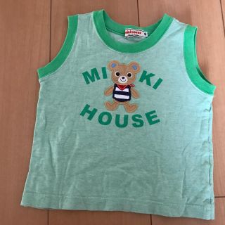 ミキハウス(mikihouse)のミキハウス 薄グリーンランニング 80センチ(Ｔシャツ)