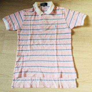 ポロラルフローレン(POLO RALPH LAUREN)の値下げ♪ポロラルフローレン ピンクとブルーの鹿の子ポロ 140(Tシャツ/カットソー)