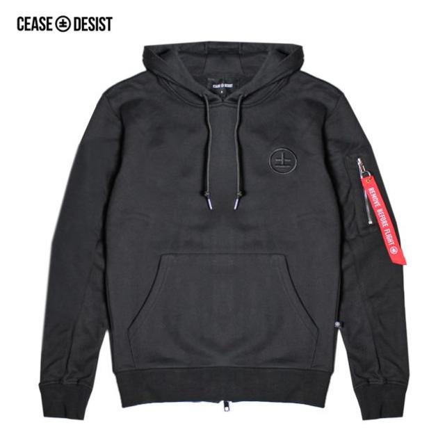 HOOD BY AIR.(フードバイエアー)の新古品２セットCEASE±DESISTミリタリーベスト＋変形MA1パーカーS メンズのトップス(パーカー)の商品写真