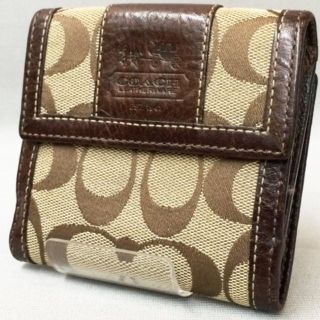 コーチ(COACH)のなーちゃん様 専用 COACH コーチ 二つ折り財布 キャンバス/レザー(財布)