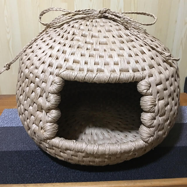 猫ちぐら 鎌倉型猫ちぐら 紙紐ちぐら ペット用ベッド | フリマアプリ ラクマ