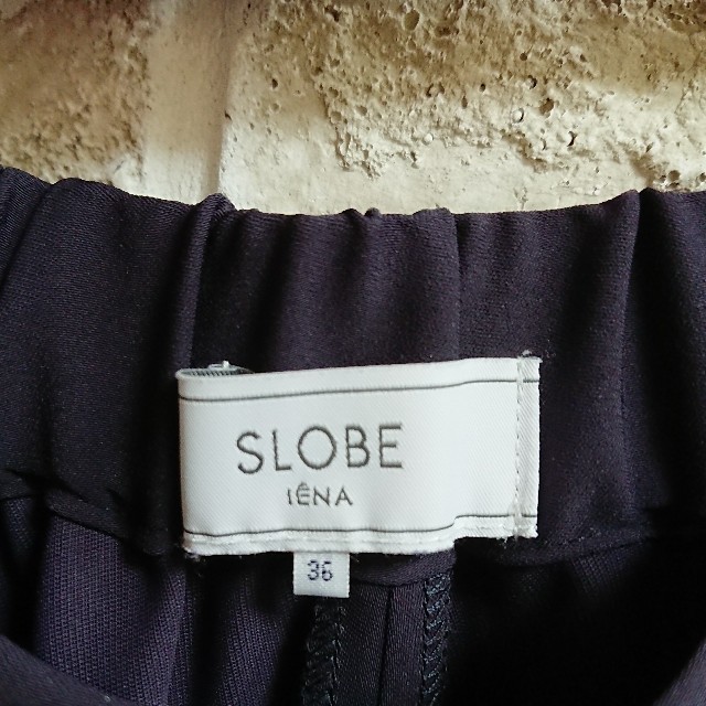 SLOBE IENA(スローブイエナ)の美品 イエナスローブ ネイビー ガウチョパンツ レディースのパンツ(カジュアルパンツ)の商品写真