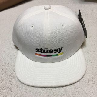 ステューシー(STUSSY)のステューシー  STUSSY キャップ  ホワイト  帽子(キャップ)