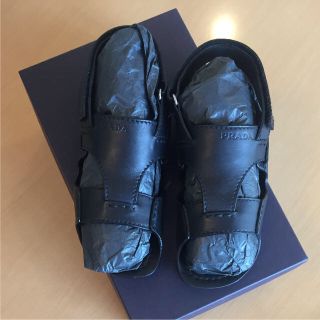 プラダ PRADA  レザー サンダル メンズ6サイズ　26.5cm