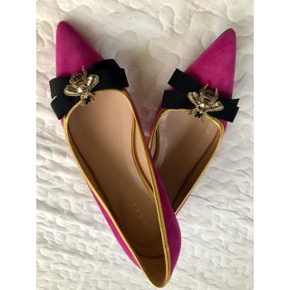 グッチ(Gucci)の【美品】GUCCI  フラット シューズ パンプス(バレエシューズ)