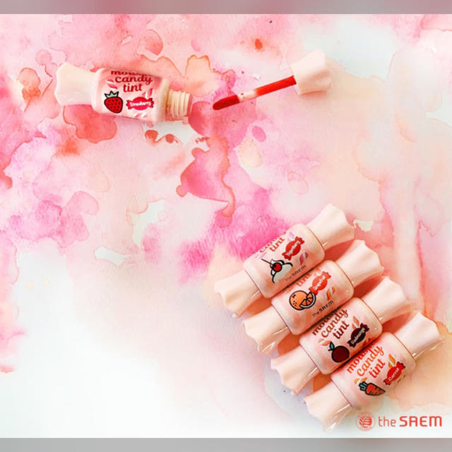 the saem(ザセム)のキャンディームースティント グレープフルーツ コスメ/美容のベースメイク/化粧品(口紅)の商品写真