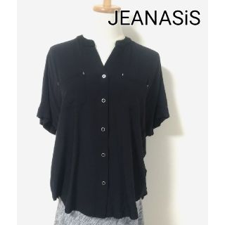 ジーナシス(JEANASIS)のぷう様専用　後ろ姿が可愛い！JEANASiS　黒　後ろレースブラウス(シャツ/ブラウス(半袖/袖なし))