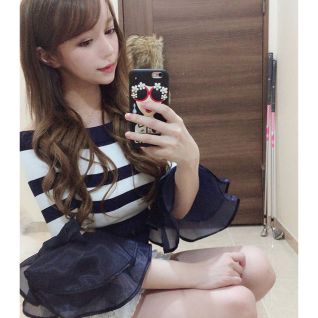 韓国♡ オフショルフリルトップス♡ レディースのトップス(カットソー(半袖/袖なし))の商品写真