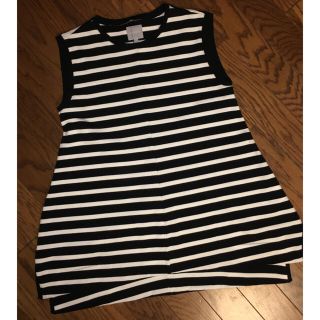 プラージュ(Plage)の【美品】♡JANE SMITH ノースリーブフレアTEEボーダー♡(Tシャツ(半袖/袖なし))