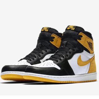 ナイキ(NIKE)のAIR JORDAN 1 HIGH OG イエロー 28.5 10.5(スニーカー)