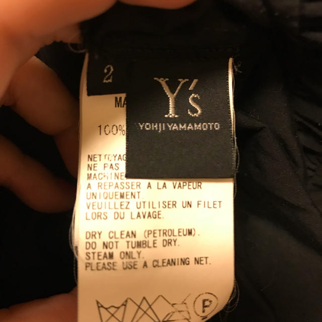 Y's Yohji Yamamoto アシンメトリーギャザー半袖シャツ