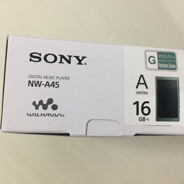 SONY(ソニー)のソニー NW-A45-G ホライズングリーン ハイレゾ音源対応 16GB スマホ/家電/カメラのオーディオ機器(ポータブルプレーヤー)の商品写真