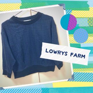 ローリーズファーム(LOWRYS FARM)のLOWRYSFARM♡グレンチェックPO(トレーナー/スウェット)