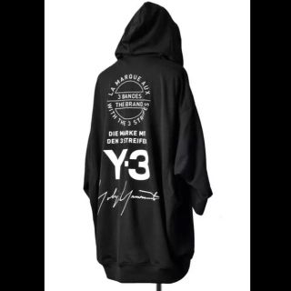 1455 U【人気モデル・ＸＬ】ワイスリー Y-3☆ビッグロゴ パーカー 美品