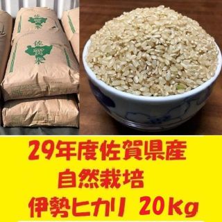 Cosmi様専用!無農薬!自然栽培!29年度佐賀県産!「伊勢ヒカリ」白米２０ｋｇ(米/穀物)