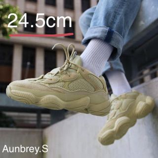 アディダス(adidas)のシウちゃん専用 24.5cm YEEZY 500  YELLOW (スニーカー)