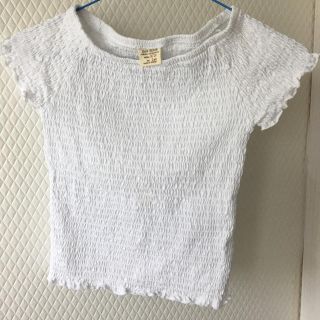 ザラキッズ(ZARA KIDS)のザラキッズ  シャーリングオフショルシャツ(Tシャツ/カットソー)