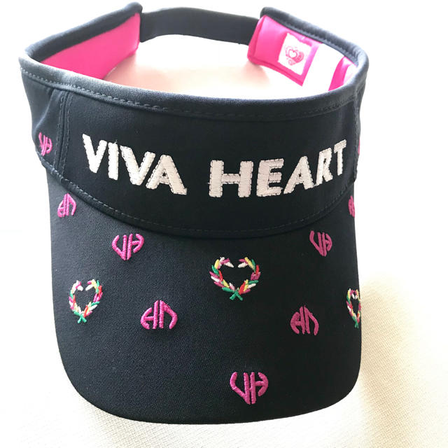 VIVA HEART(ビバハート)のビバハート サンバイザー 美品 スポーツ/アウトドアのゴルフ(ウエア)の商品写真