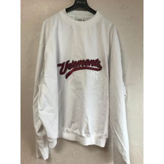 バレンシアガ(Balenciaga)のvetements ロングスリーブTシャツ ヤンキース風 刺繍(Tシャツ/カットソー(七分/長袖))