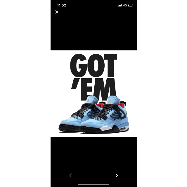 日本未発売】 NIKE - ジョーダン4 トラヴィス jordan4 28センチ