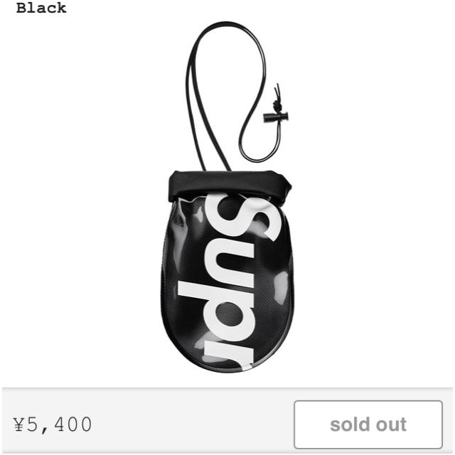 Supreme(シュプリーム)の新品 supreme ポーチ 大 large 黒 メンズのバッグ(ショルダーバッグ)の商品写真