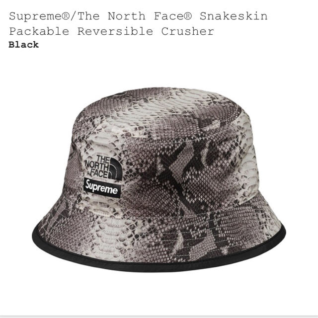 blackサイズsupreme THE NORTH FACE バケットハット