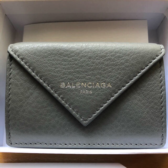 BALENCIAGA バレンシアガ ミニ財布 グレー