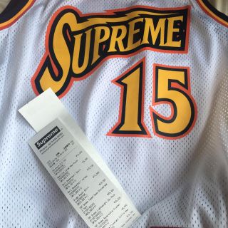 シュプリーム(Supreme)のSupreme Bolt Basketball Jersey M 白(タンクトップ)