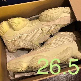 アディダス(adidas)のyeezy 500 スーパームーン イエロー 26.5(スニーカー)