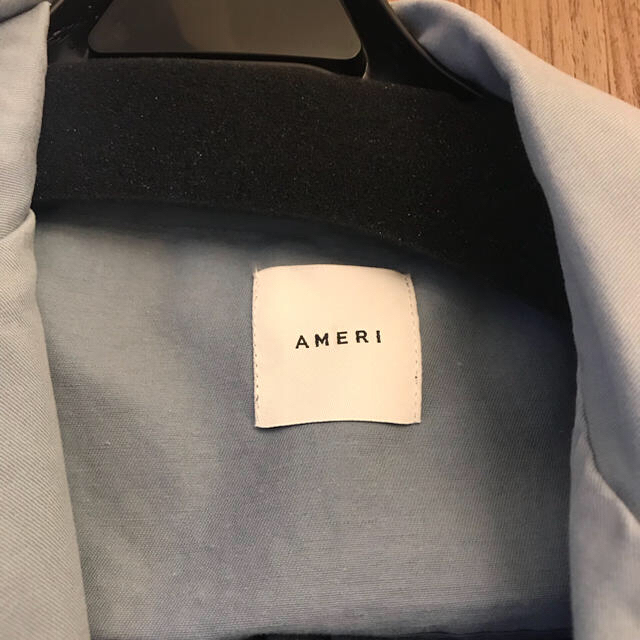 Ameri VINTAGE(アメリヴィンテージ)のamerivintage sheer layered コート ブルー レディースのジャケット/アウター(ロングコート)の商品写真