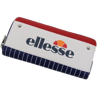 エレッセ(ellesse)のellesse エレッセ ロングウォレット 長財布 ストライプ★ホワイト【新品】(財布)