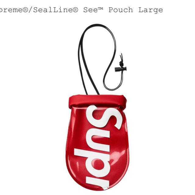 Supreme SealLine Sea Pouch Large  赤キャンプ