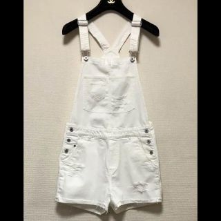 エイチアンドエム(H&M)の試着のみ H&M サロペット オーバーオール 白 36(サロペット/オーバーオール)