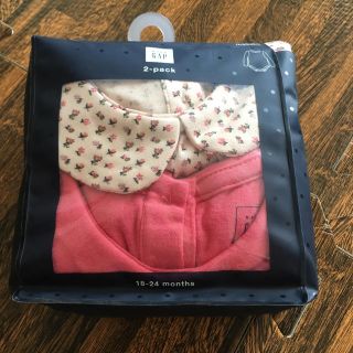 ベビーギャップ(babyGAP)のbabygap 18-24month 襟付き長袖ロンパース2枚セット(ロンパース)